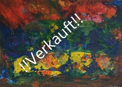 Malerei Kunst kaufen – Gemälde – Urknall   ( !!!Verkauft!!!)
