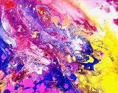 Malerei Kunst kaufen – Gemälde – ChaotiqueYellowBlue