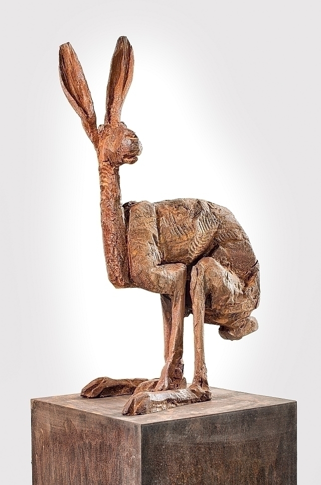 Skulptur Kunst kaufen – Unikate – Hase B1