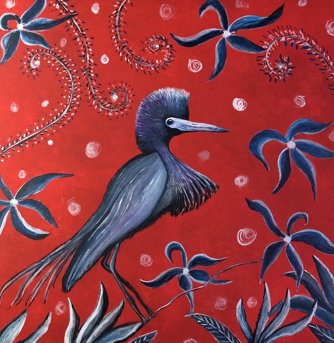 Malerei Kunst kaufen – Gemälde – Little Blue Heron