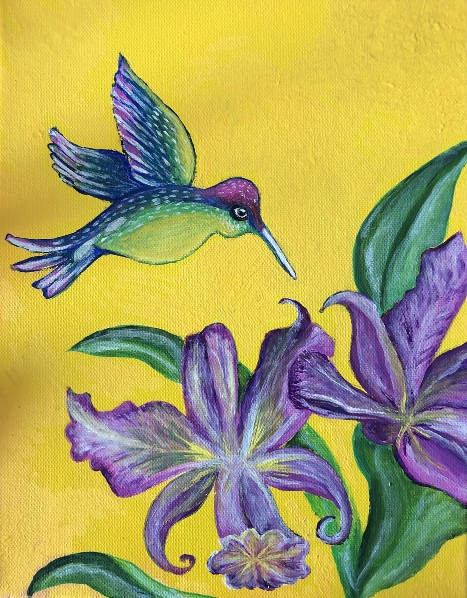 Malerei Kunst kaufen – Gemälde – Kolibri