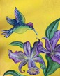 Small kolibri malkunst acryl