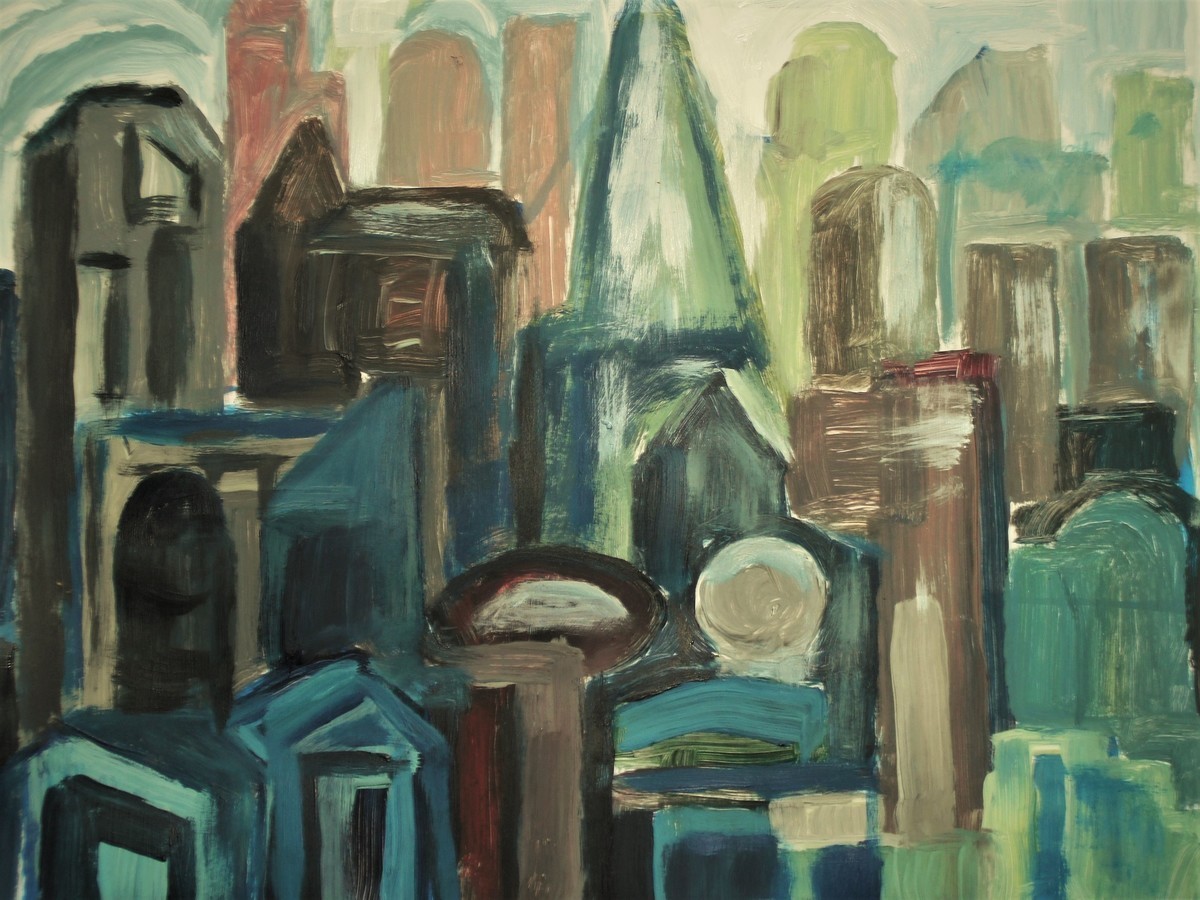 Malerei Kunst kaufen – Gemälde – Grünes Stadtklima