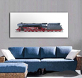Small dampflokomotive 41018 digitaldruck auf leinwand airbrushillustration malkunst mischtechnik