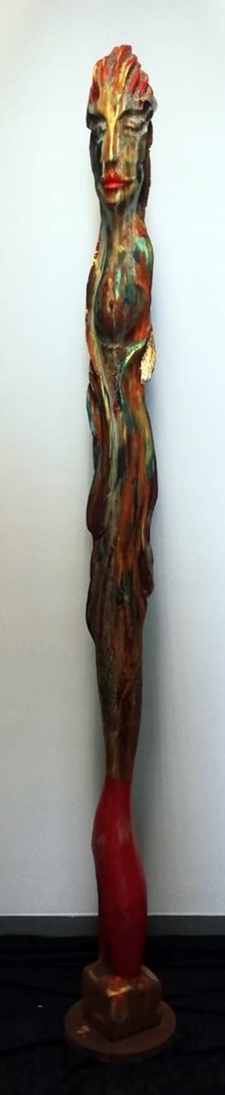 Holz Kunst kaufen – handgemacht – Engel "Darya"