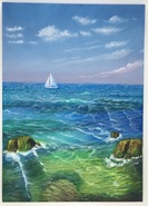 Malerei Kunst kaufen – Gemälde – Meeresbrise, Öl, 70x50