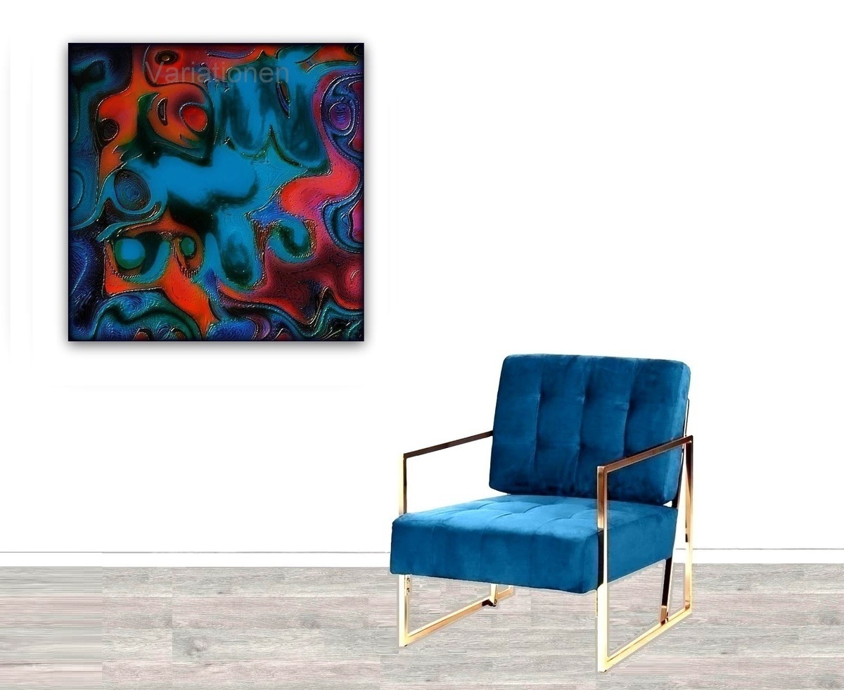 Malerei Kunst kaufen – Gemälde – Abstrakt,Bild,60cmx60cm,Leinwand