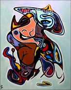 Malerei Kunst kaufen – Gemälde – Original, Acryl-Gemälde, Unikat, Abstrakt Leinwand,  50cm x 40cm 