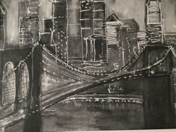 Malerei Kunst kaufen – Gemälde – New York Brooklyn bridge