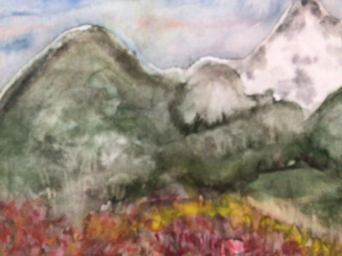 Malerei Kunst kaufen – Gemälde – Landschaft mit Blumenwiese