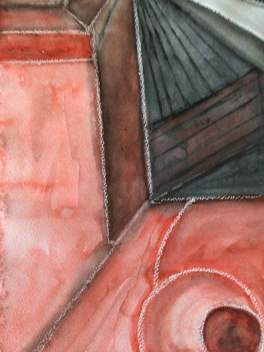 Malerei Kunst kaufen – Gemälde – Abstraktion in Rot/Schwarz