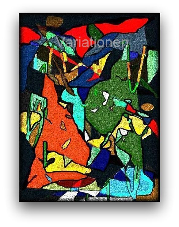 Malerei Kunst kaufen – Gemälde – Leinwand,Bild 80cm x 60cm x 4cm Abstrakt modern bunt