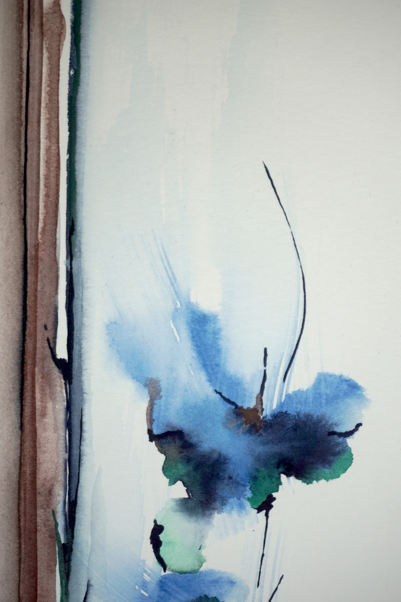 Malerei Kunst kaufen – Gemälde – Blaue Blumen 5.5.22