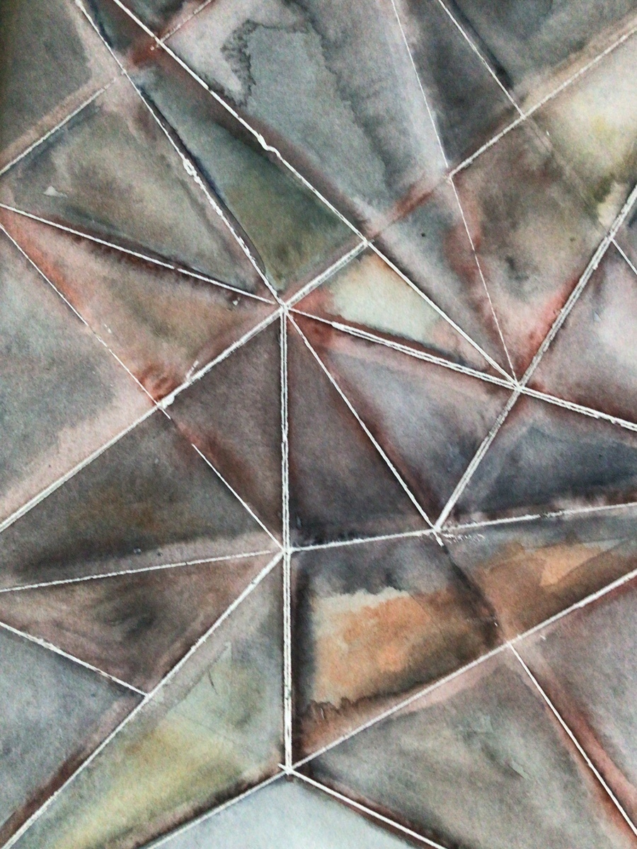 Malerei Kunst kaufen – Gemälde – Nur Dreiecke