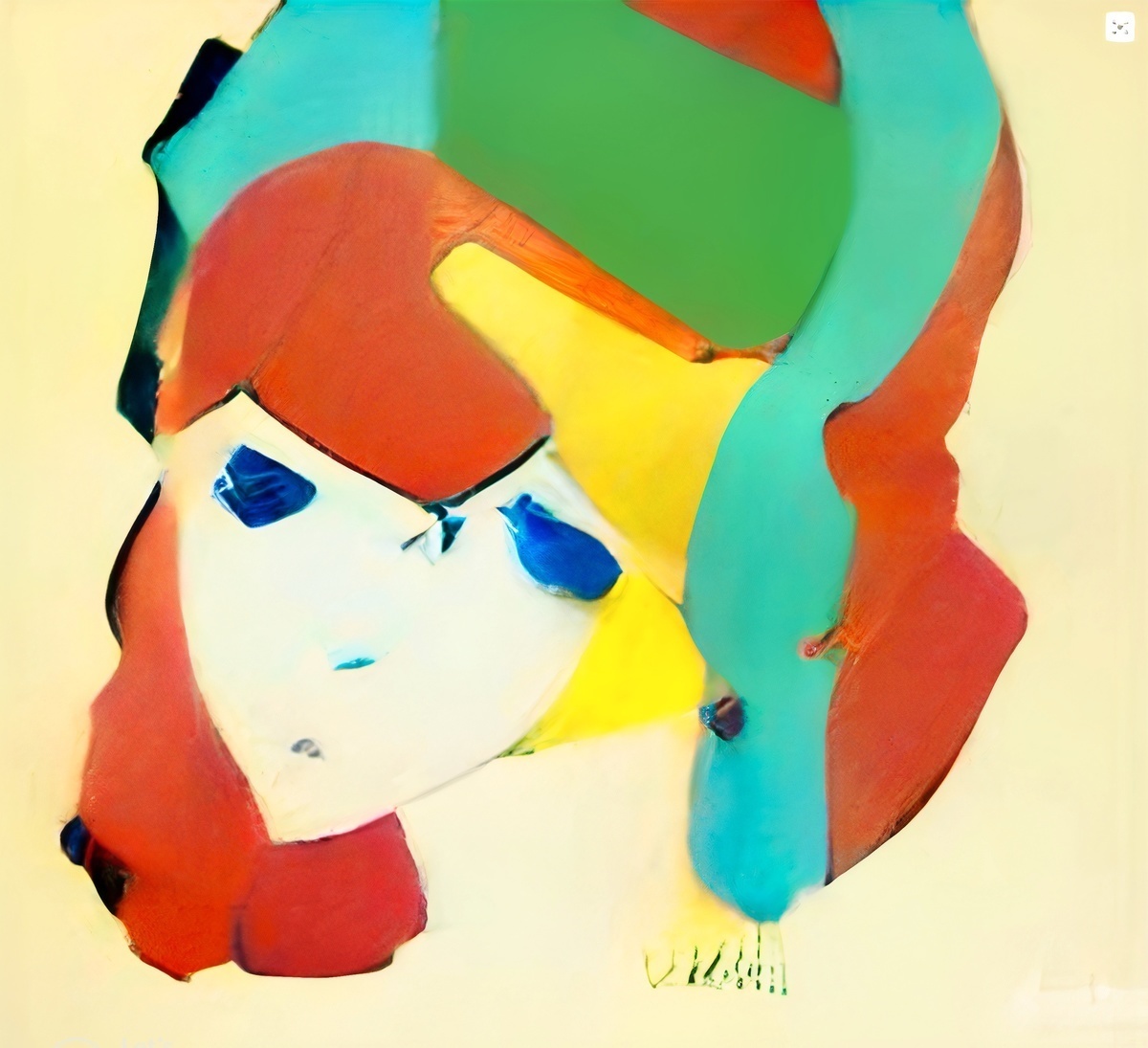 Malerei Kunst kaufen – Gemälde – "Lisa Jane" - digitaler Kunstdruck