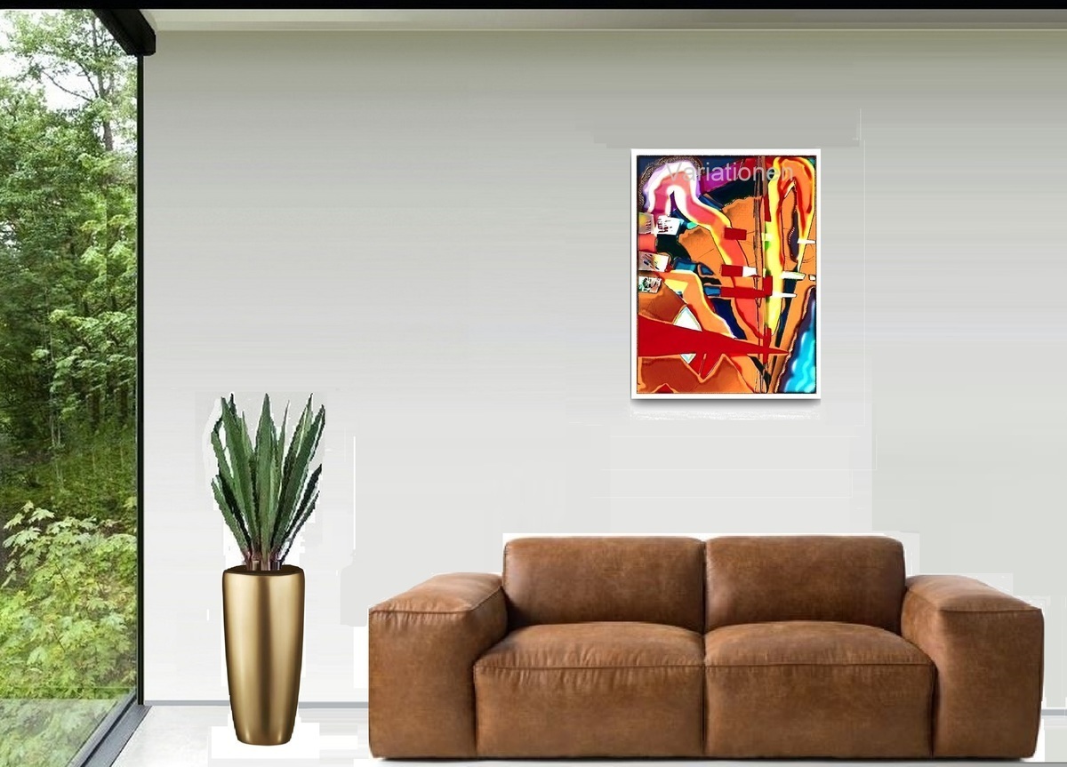 Malerei Kunst kaufen – Gemälde – Abstrakt,Leinwand, modern,Kunstdruck,80cm x 60cm x4cm