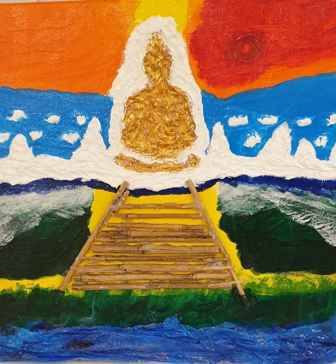 Malerei Kunst kaufen – Gemälde – Edition: Spirit of Asia (1)  der Weg nach Buddha