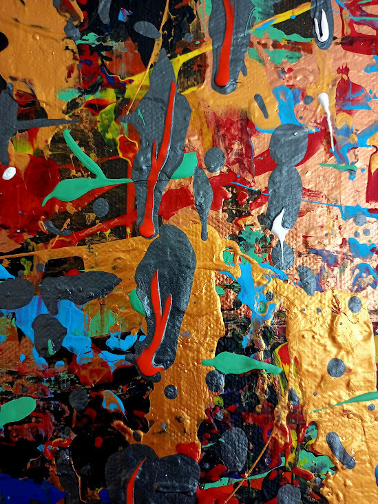 Malerei Kunst kaufen – Gemälde – Original Acryl-Gemälde, Abstrakt,Leinwand 70cm x50cm 