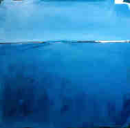 Malerei Kunst kaufen – Gemälde – blaues Bild - Ausfüge 100 x 100 cm
