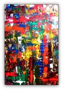 Malerei Kunst kaufen – Gemälde – XXL Acryl-Gemälde, Leinwand, Abstrakt, 100cm x 70cm x 2cm