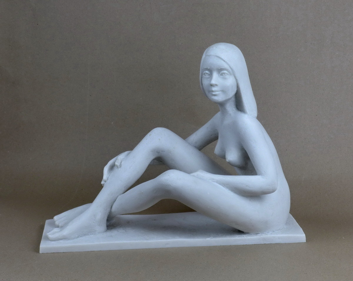 Skulptur Kunst kaufen – Unikate – sitzender Akt