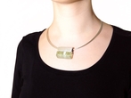Small silberreif mit klarem glasanhanger schmuck