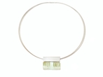 Small silberreif mit klarem glasanhanger schmuck