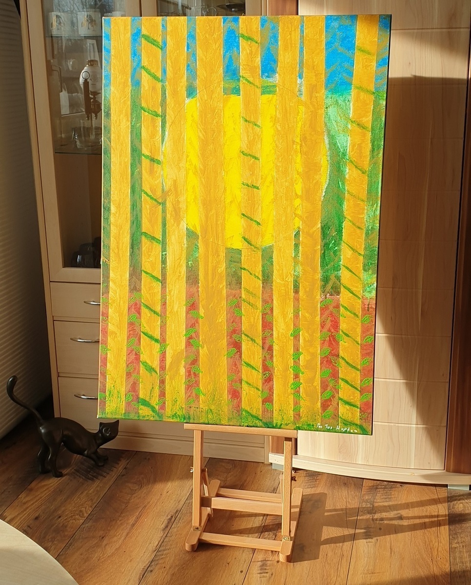 Malerei Kunst kaufen – Gemälde – Bambus in der Sonne