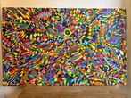 Small 160x100cm grossformat xxl acryl leinwand bild pop art kunst bunt unikat unikat malkunst acryl