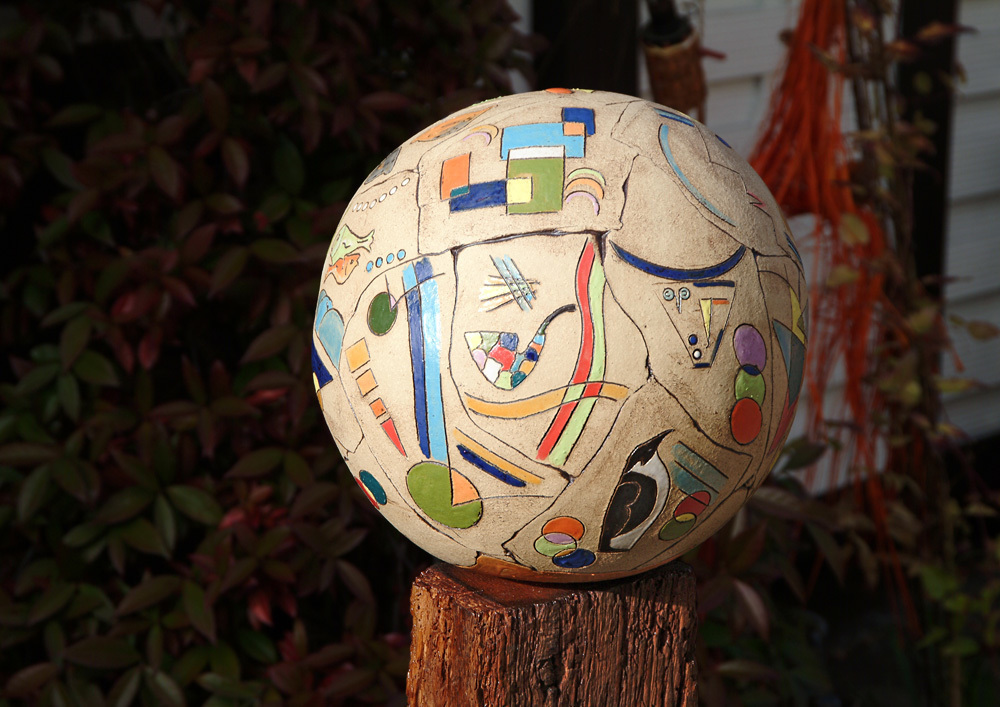 Keramik Kunst kaufen – Kreative Formen – Keramikobjekt "Vivere"