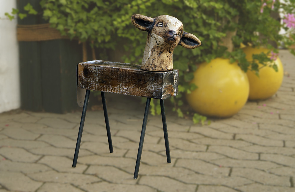Keramik Kunst kaufen – Kreative Formen – 2 Objekte im Set: "Melmoth" & "Maisy"
