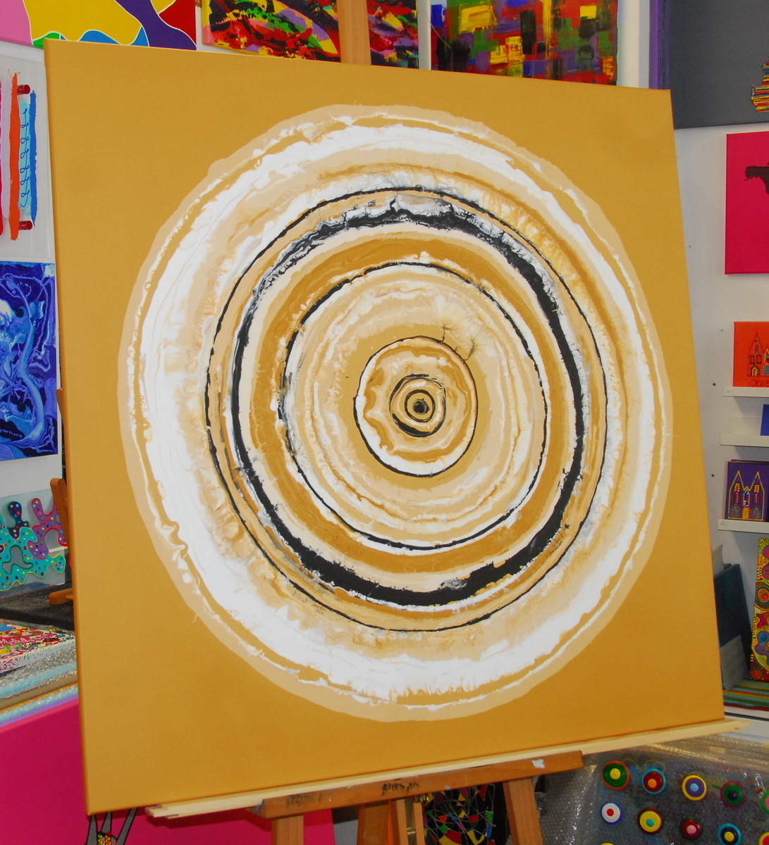 Malerei Kunst kaufen – Gemälde – Circle of Live 100x100cm