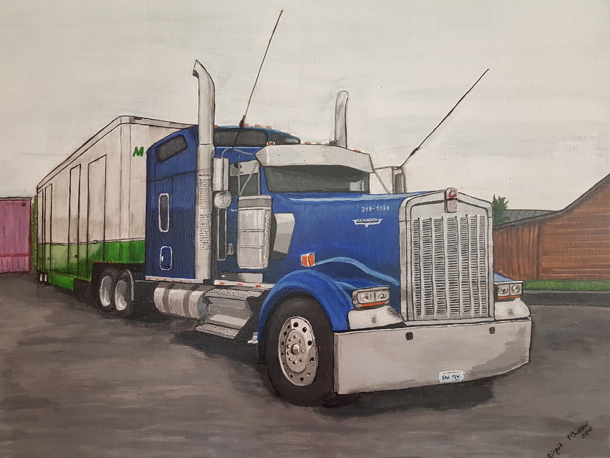 Malerei Kunst kaufen – Gemälde – Kenworth Truck, 60 x 80 cm