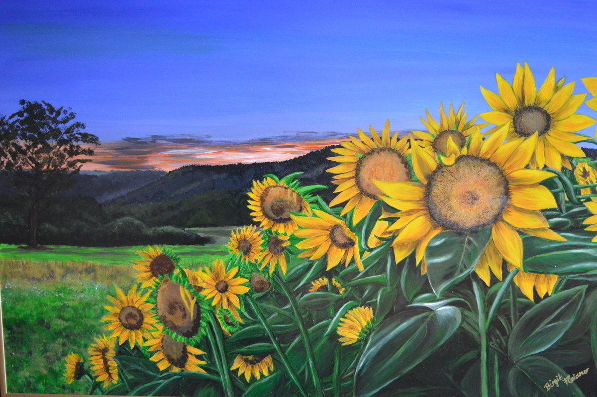 Malerei Kunst kaufen – Gemälde – Sunflowers, 70 x 100 cm