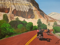 Malerei Kunst kaufen – Gemälde – Zion Nationalpark, 60 x 80 cm