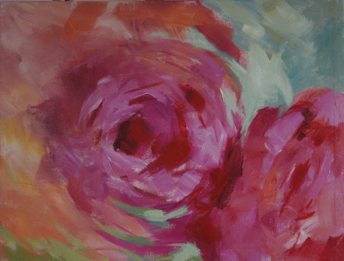 Malerei Kunst kaufen – Gemälde – "Impression Rosen 3"