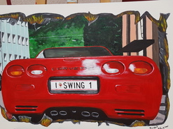 Malerei Kunst kaufen – Gemälde – Corvette