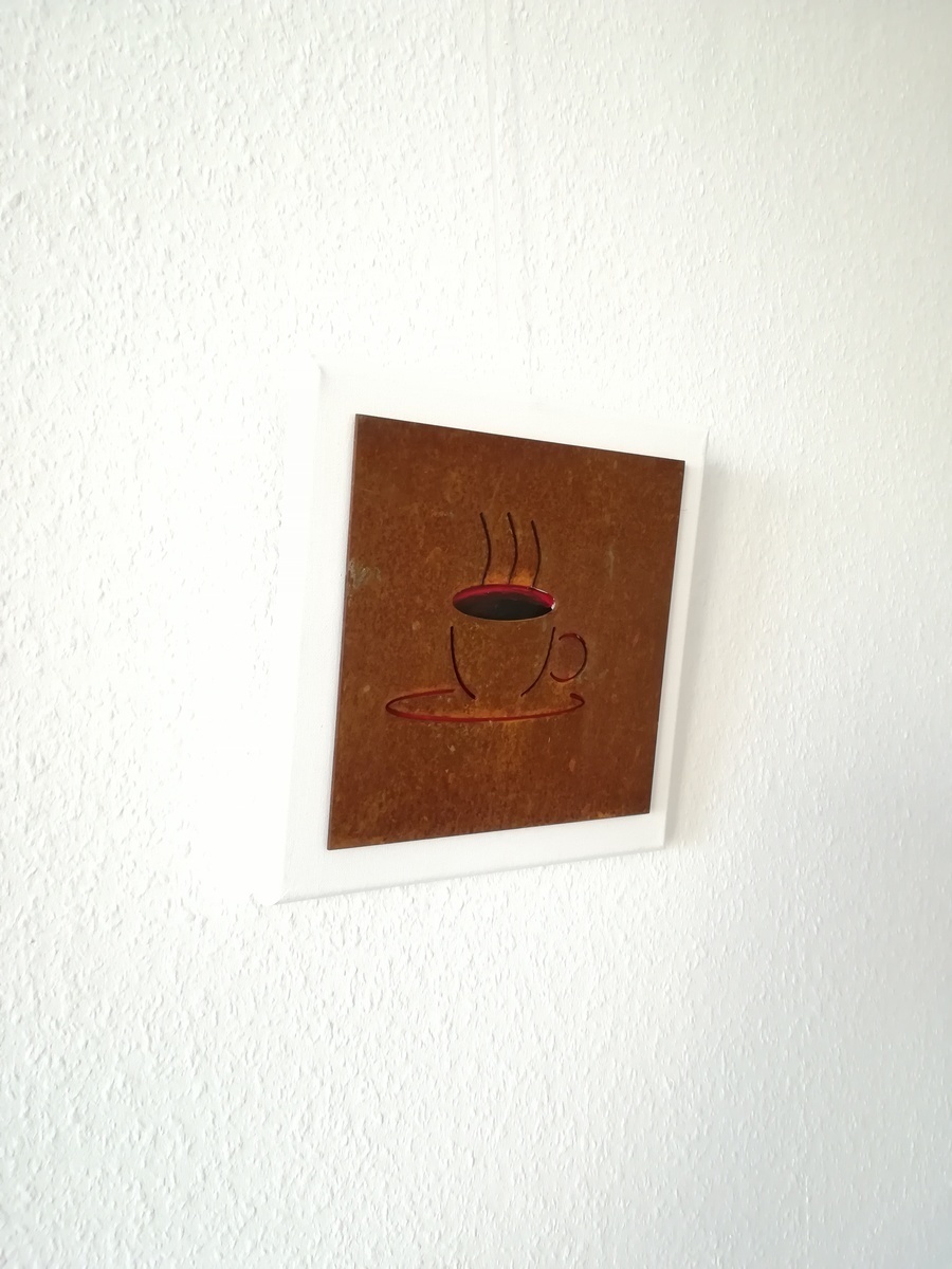 Metall Kunst kaufen – einzigartig – Kaffee1