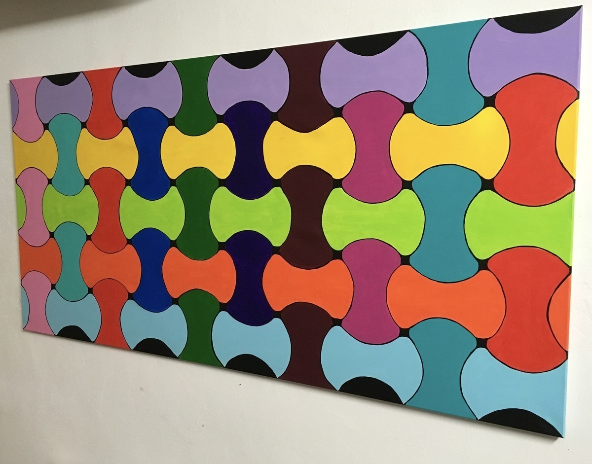 Malerei Kunst kaufen – Gemälde – Großformat 200x100cm abstrakt Acryl auf Leinwand Unikat  #4