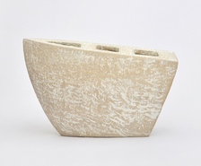 Keramik Kunst kaufen – Kreative Formen – Schiffsvase mit drei Luken