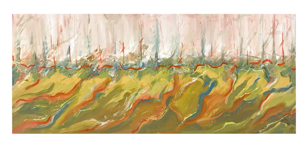 Malerei Kunst kaufen – Gemälde – freiheit die ich meine (61x146cm)