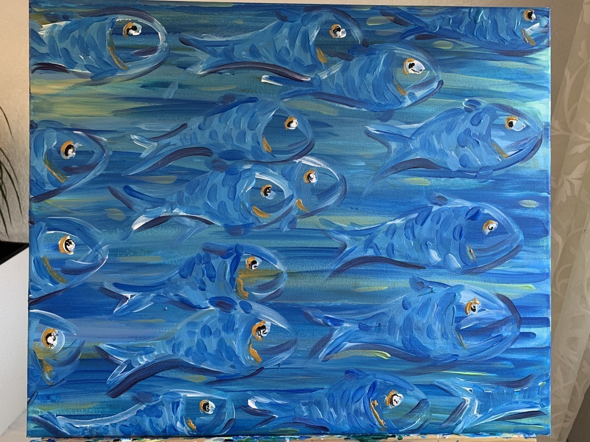 Malerei Kunst kaufen – Gemälde – Fische