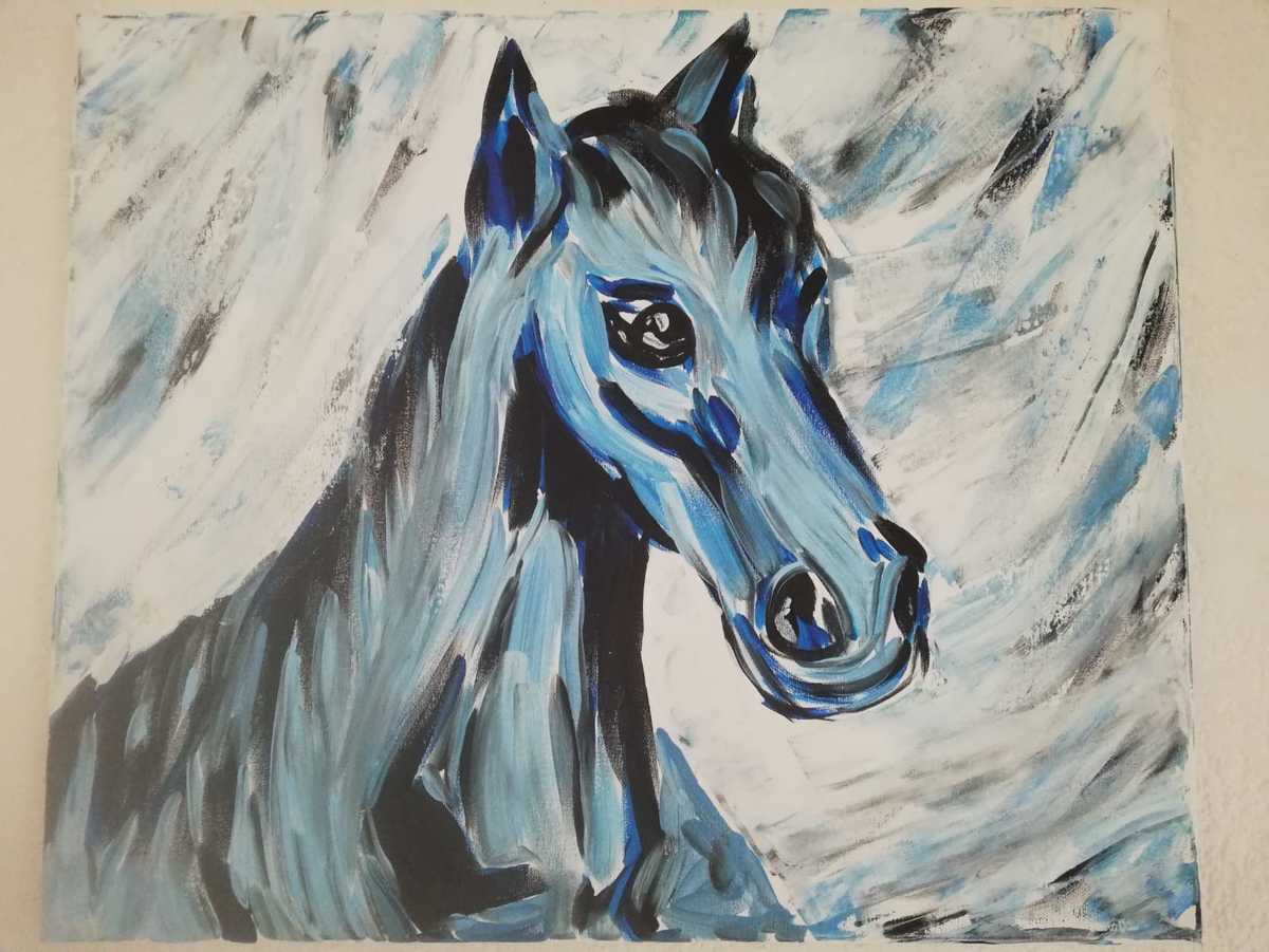 Malerei Kunst kaufen – Gemälde – Pferd Spirit Abstrakt
