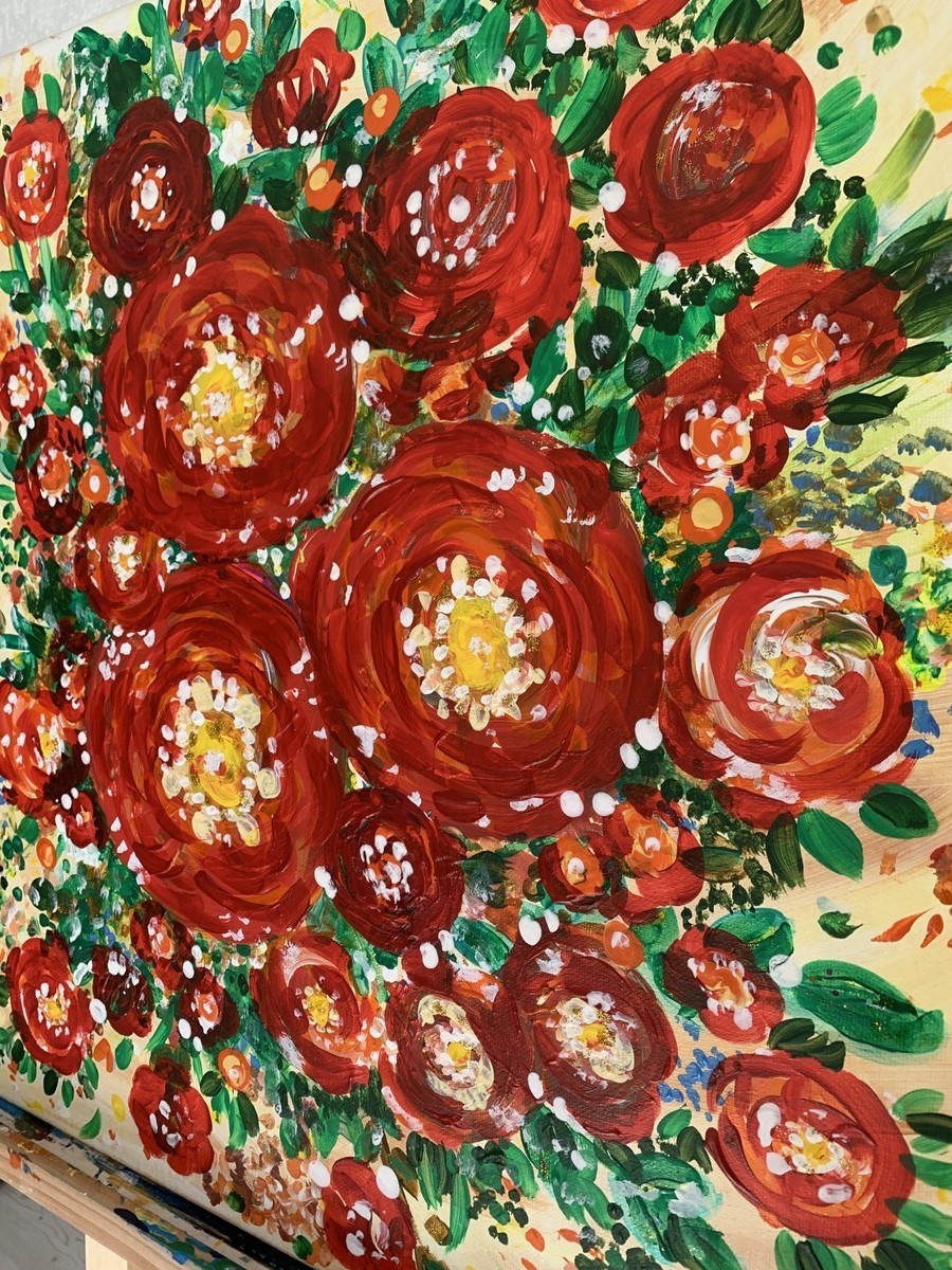 Malerei Kunst kaufen – Gemälde – Blumenwiese