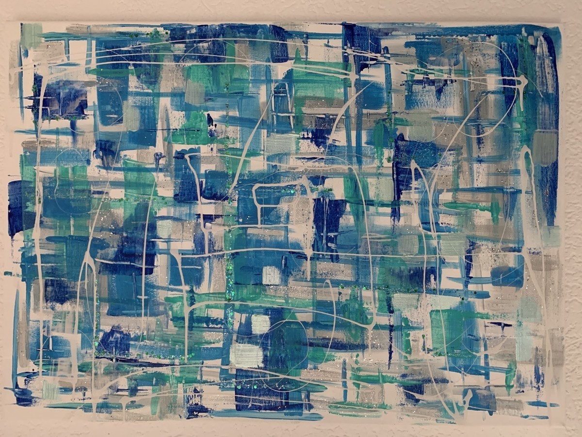 Malerei Kunst kaufen – Gemälde – Labyrinth Abstrakt 