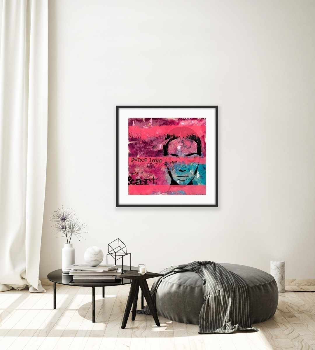 Fotografie Kunst kaufen – Professionell – peace, love & art (Poster, ohne Rahmen)