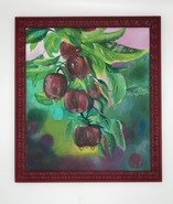 Malerei Kunst kaufen – Gemälde – Die weinenden Äpfel inkl. Holzbilderrahmen