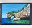 Small die bunten felsen inkl holzbilderrahmen malkunst ol