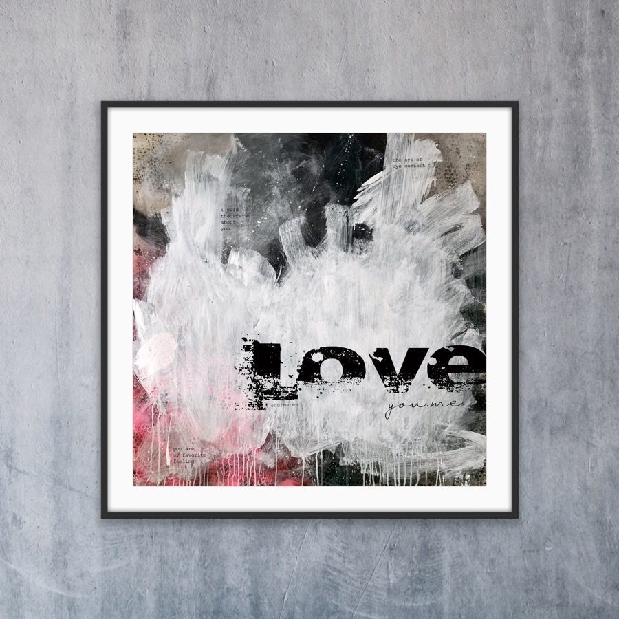 Fotografie Kunst kaufen – Professionell – love you.me (hochwertiger Print auf Hahnemühle-Papier), ohne Rahmen