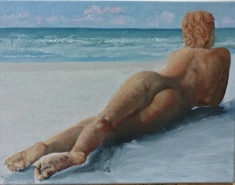 Malerei Kunst kaufen – Gemälde – Akt am Strand